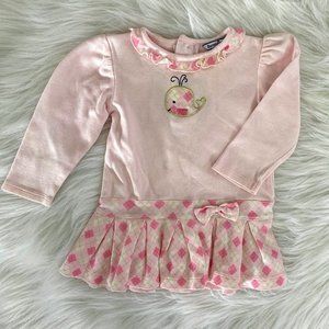 Hartstrings Preppy In Pink Tunic Dress Sz 12M